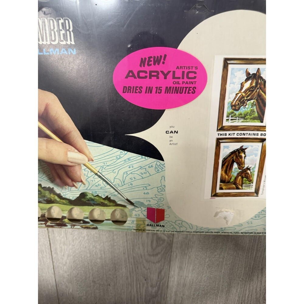 Hellman Paint By Number Acrylic Oil Paint Kit Today’s Winner Blue Ribbon - Picture 4 of 16